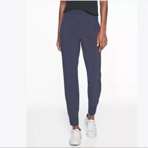 ATHLETA Soho Jogger Pants Women’s 2 Navy Blue Lightweight Pullon Pockets